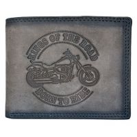Kožená motorkářská peněženka 13